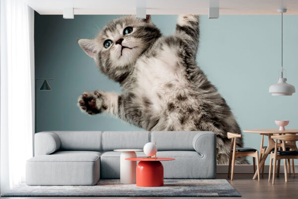 imagen de Fotomural gatos de pie en decoracionesenvinilo.com