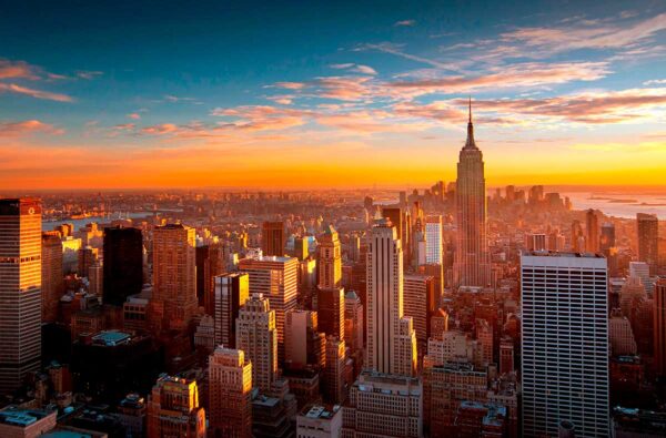 imagen de Fotomural New York atardecer en decoracionesenvinilo.com