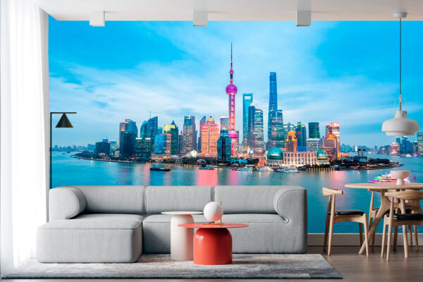 imagen de Fotomural Shangái en decoracionesenvinilo.com