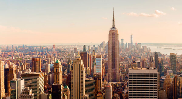 imagen de Fotomural New York atardecer en decoracionesenvinilo.com