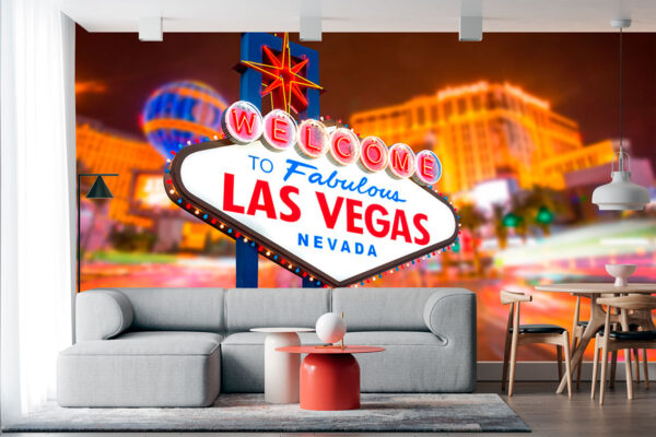 imagen de Fotomural cartel Las Vegas en decoracionesenvinilo.com