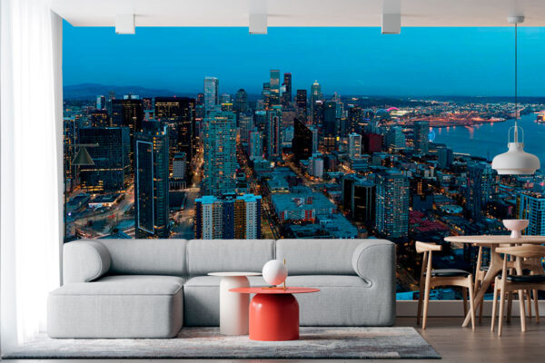 imagen de Fotomural vista New York cielo en decoracionesenvinilo.com