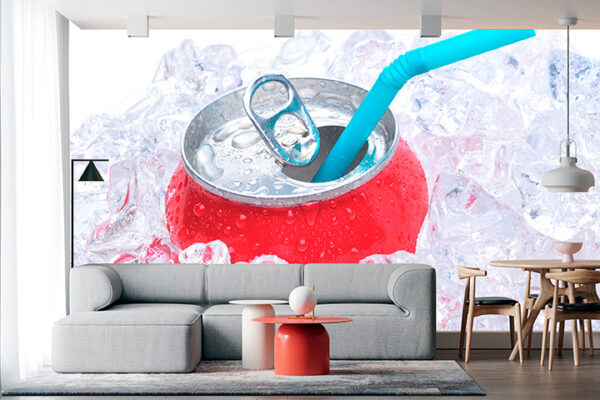 imagen de Fotomural lata de Coca-Cola en decoracionesenvinilo.com