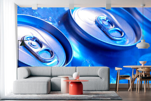 imagen de Fotomural latas de refresco en decoracionesenvinilo.com
