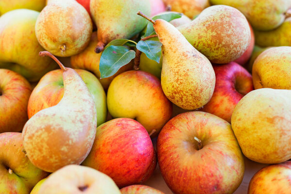 imagen de Fotomural peras y manzanas en decoracionesenvinilo.com