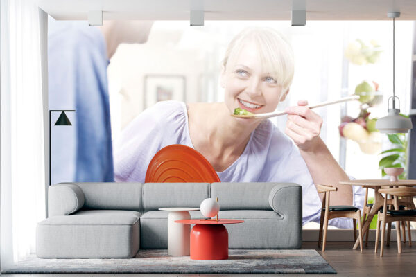imagen de Fotomural mujer cocinando en decoracionesenvinilo.com