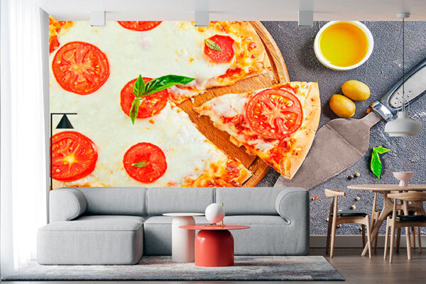 imagen de Fotomural pizza en decoracionesenvinilo.com