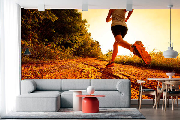 imagen de Fotomural mujer corriendo en decoracionesenvinilo.com