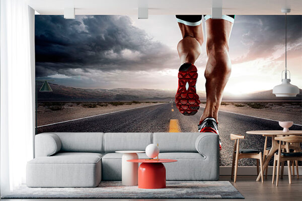 imagen de Fotomural hombre corriendo en decoracionesenvinilo.com