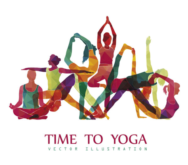 imagen de Fotomural gente en yoga en decoracionesenvinilo.com