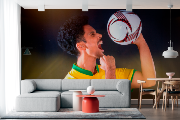 imagen de Fotomural jugador celebrando en decoracionesenvinilo.com