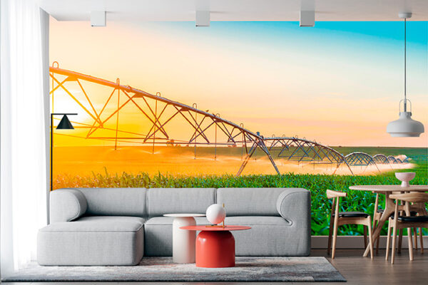 imagen de Fotomural campo regando en decoracionesenvinilo.com