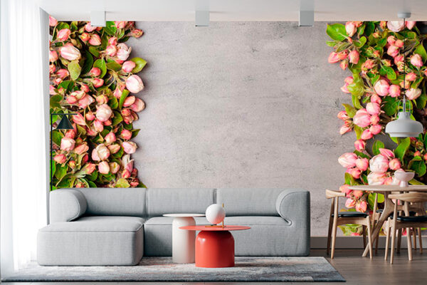imagen de Fotomural camino de flores en decoracionesenvinilo.com