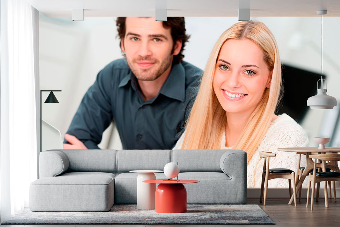 imagen de Fotomural amigos estudiando en decoracionesenvinilo.com