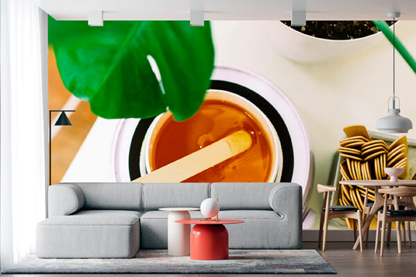 imagen de Fotomural depilacion cera caliente en decoracionesenvinilo.com