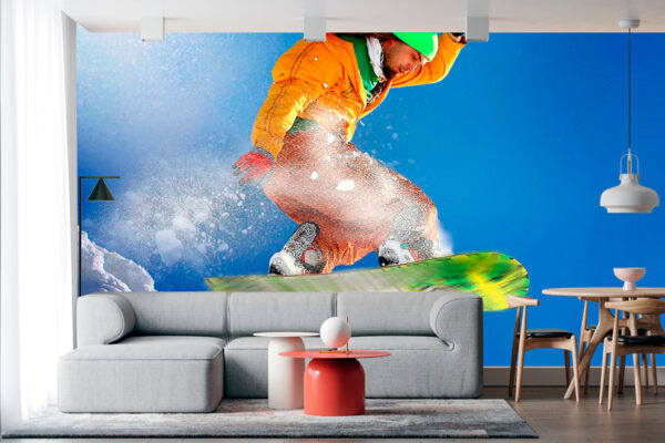 imagen de Fotomural practicando ski en decoracionesenvinilo.com
