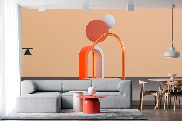 imagen de Fotomural escultura abstracta en decoracionesenvinilo.com