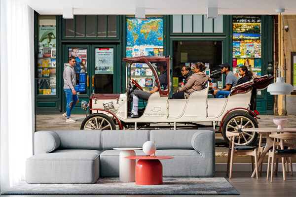 imagen de Fotomural coche retro en decoracionesenvinilo.com