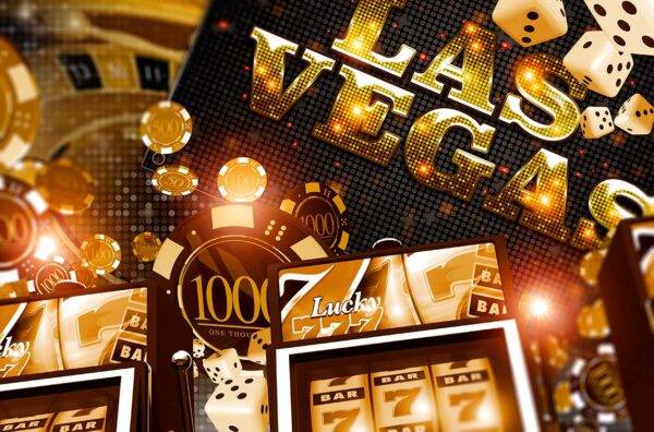 imagen de Fotomural Las Vegas dorado en decoracionesenvinilo.com