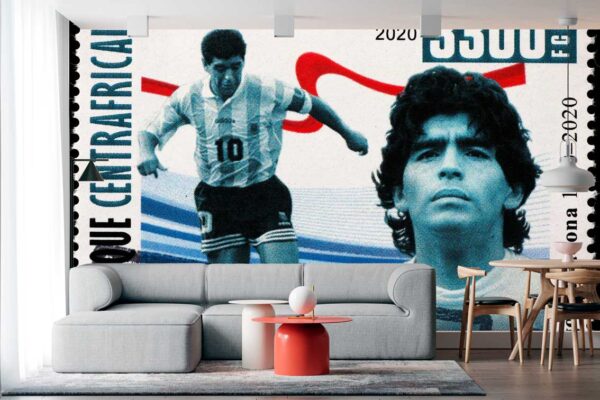 imagen de Fotomural sello Maradona en decoracionesenvinilo.com