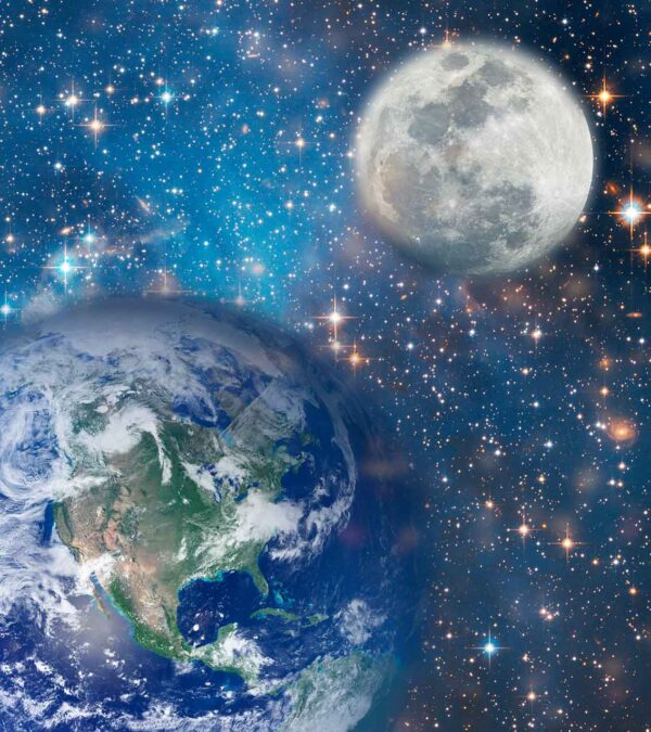 imagen de Fotomural espacio exterior con planetas en decoracionesenvinilo.com
