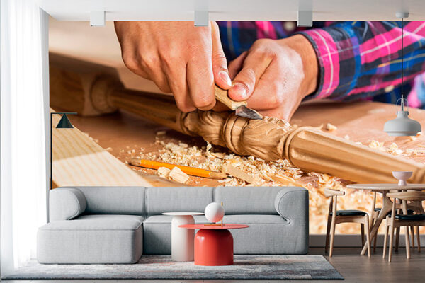 imagen de Fotomural acabando madera en decoracionesenvinilo.com