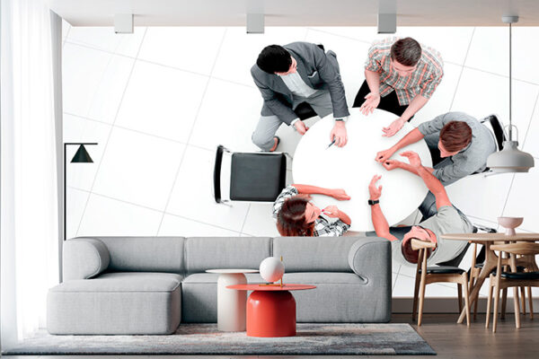 imagen de Fotomural reunión amigos 2 en decoracionesenvinilo.com
