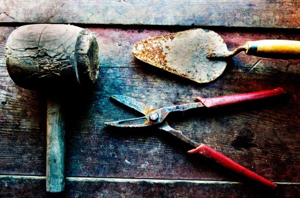 imagen de Fotomural herramientas trabajo en decoracionesenvinilo.com