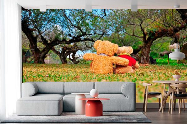 imagen de Fotomural osos de peluche en decoracionesenvinilo.com