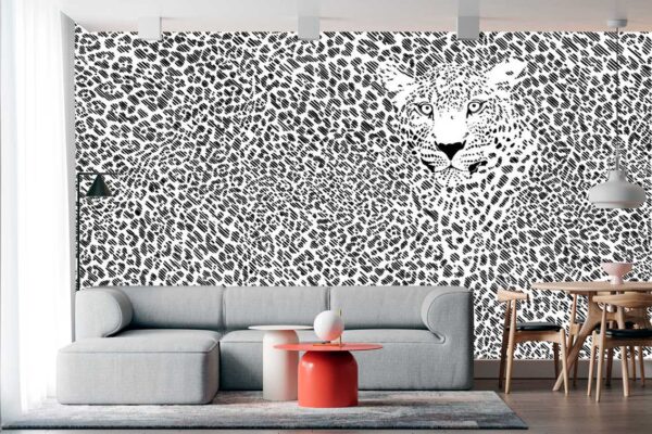 imagen de Fotomural leopardo camuflado en decoracionesenvinilo.com