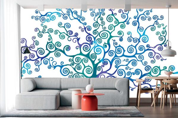 imagen de Fotomural arbol pintado en decoracionesenvinilo.com