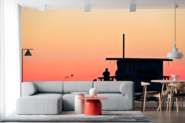 imagen de Fotomural caseta al mar en decoracionesenvinilo.com