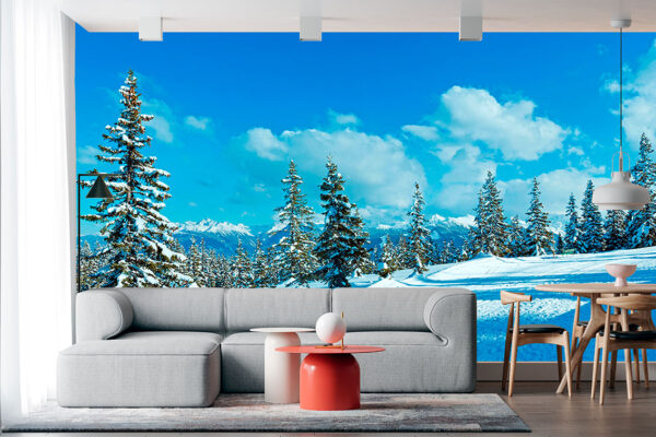 imagen de Fotomural bosque nevado en decoracionesenvinilo.com