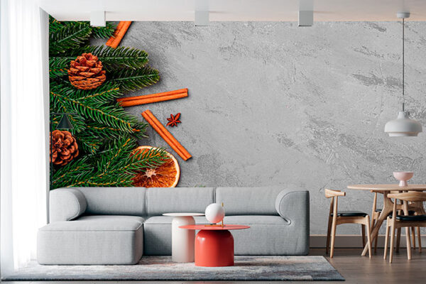 imagen de Fotomural naturaleza navideña en decoracionesenvinilo.com