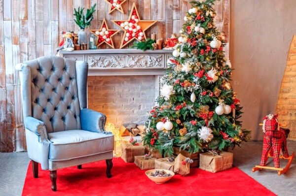 imagen de Fotomural salón navideño en decoracionesenvinilo.com