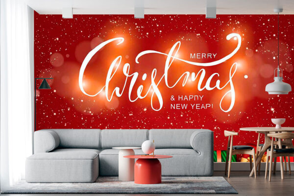 imagen de Fotomural felicitación de Navidad en decoracionesenvinilo.com