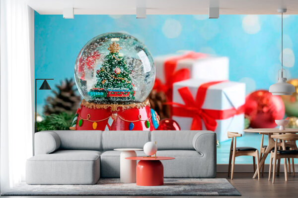 imagen de Fotomural bolas navideñas en decoracionesenvinilo.com