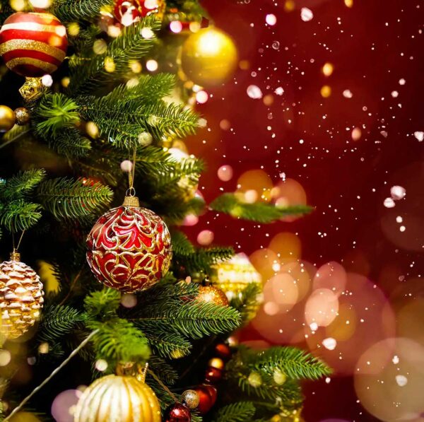 imagen de Fotomural adornos de Navidad en decoracionesenvinilo.com