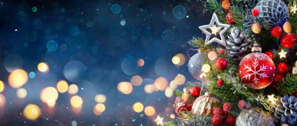 imagen de Fotomural adornos de Navidad blancos en decoracionesenvinilo.com