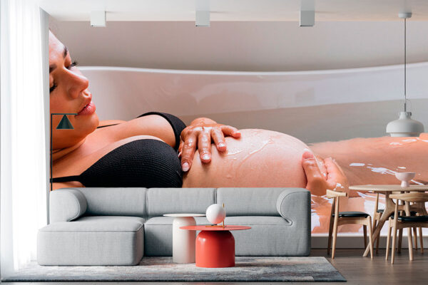 imagen de Fotomural mujer embarazada en decoracionesenvinilo.com