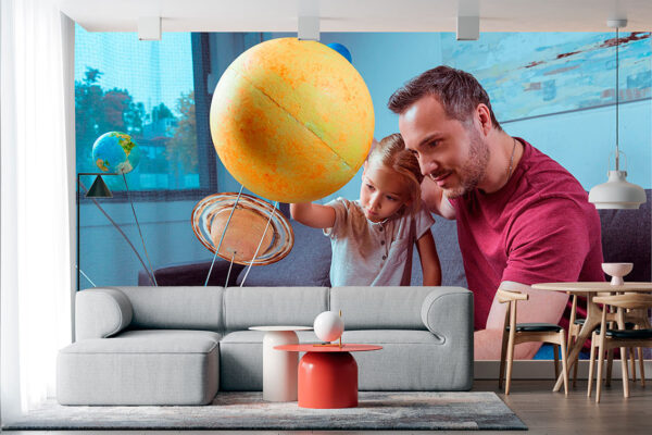 imagen de Fotomural padre e hija en decoracionesenvinilo.com