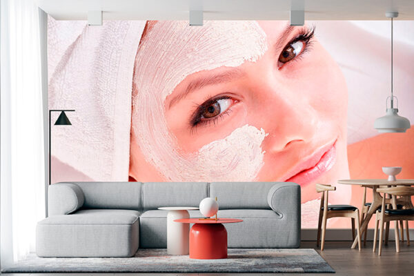 imagen de Fotomural mascarilla facial en decoracionesenvinilo.com