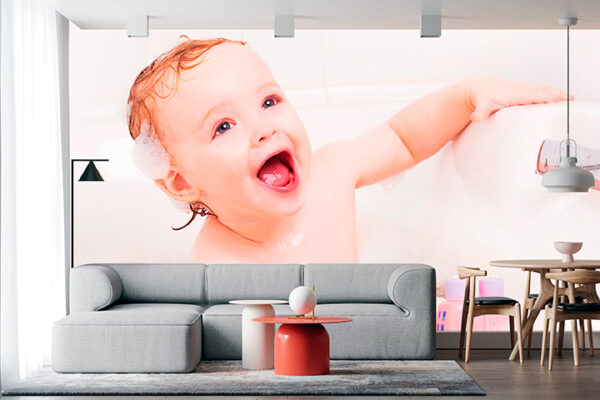 imagen de Fotomural bebe en decoracionesenvinilo.com