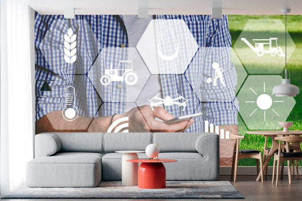 imagen de Fotomural agricultura digital en decoracionesenvinilo.com