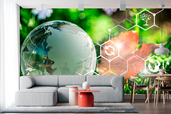 imagen de Fotomural mundo interconectado en decoracionesenvinilo.com