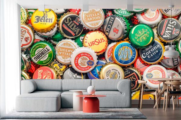 imagen de Fotomural chapas en decoracionesenvinilo.com
