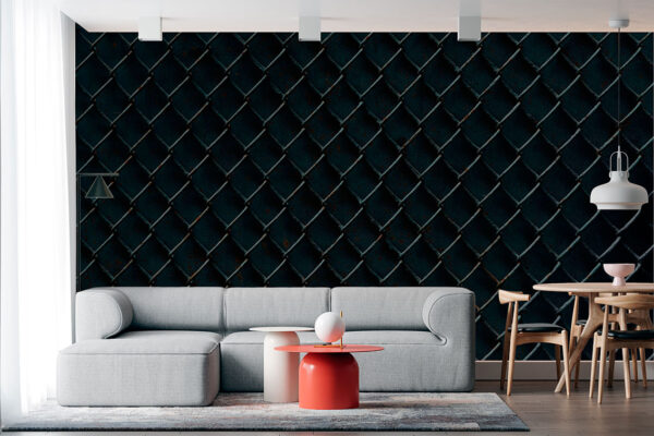 imagen de Fotomural valla negra en decoracionesenvinilo.com