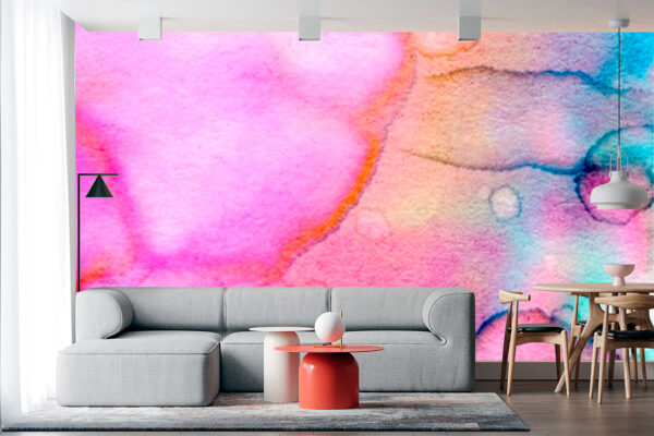 imagen de Fotomural pintura abstracta acuarelas en decoracionesenvinilo.com