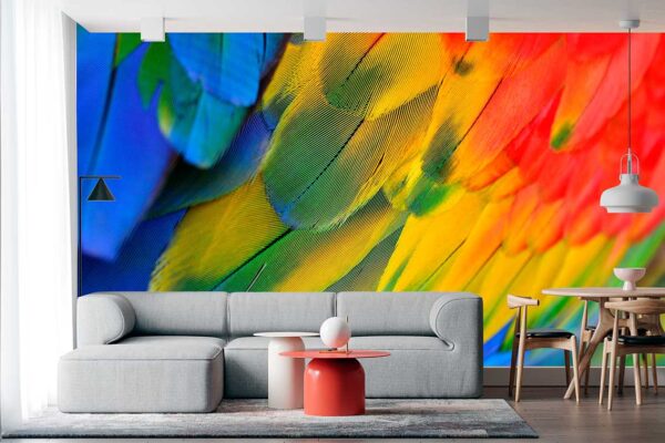 imagen de Fotomural plumaje loro en decoracionesenvinilo.com