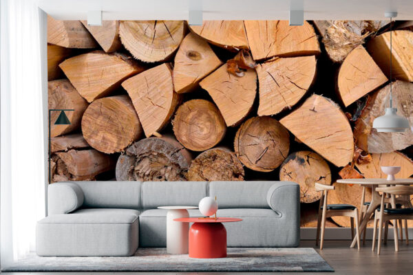 imagen de Fotomural troncos de madera en decoracionesenvinilo.com